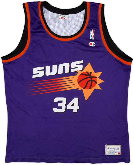 1992-96 Phoenix Suns Barkley #34 Champion Away Jersey - 7/10 - (L)