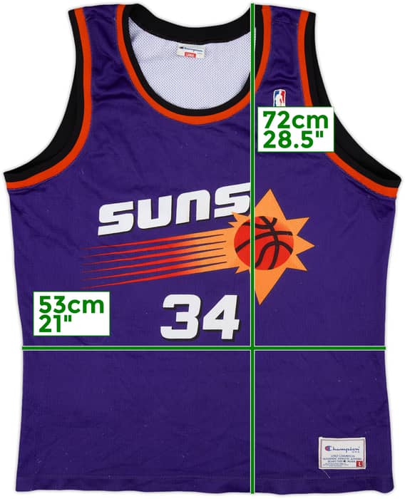 1992-96 Phoenix Suns Barkley #34 Champion Away Jersey - 7/10 - (L)