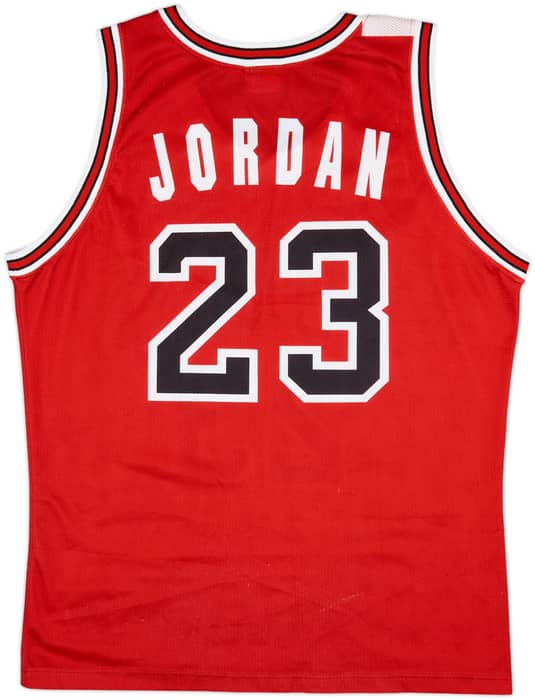 1991-98 Chicago Bulls Jordan #23 Champion Away Jersey - 7/10 - (L)