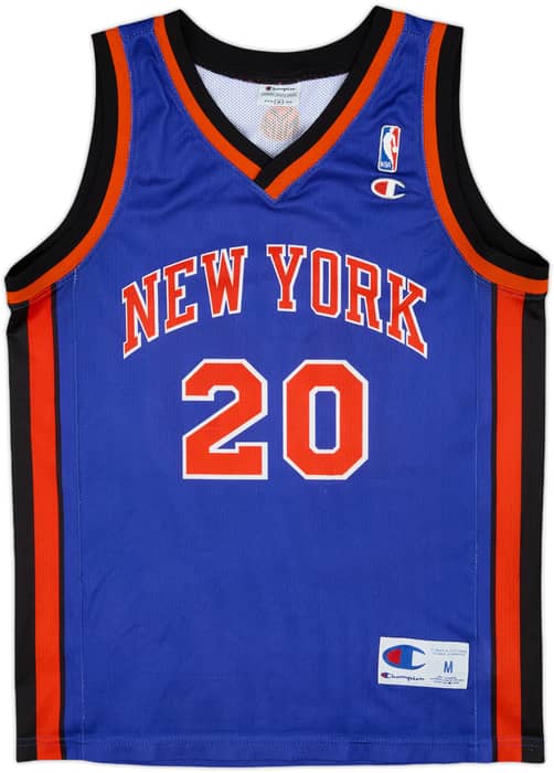 2001-05 New York Knicks Houston #20 Champion Away Jersey - 9/10 - (M)