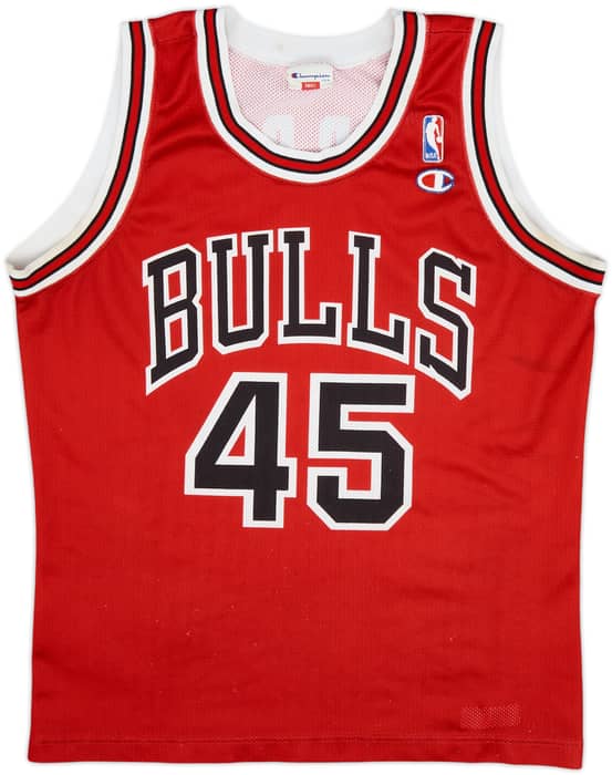 1995 Chicago Bulls Jordan #45 Champion Away Jersey - 7/10 - (S)