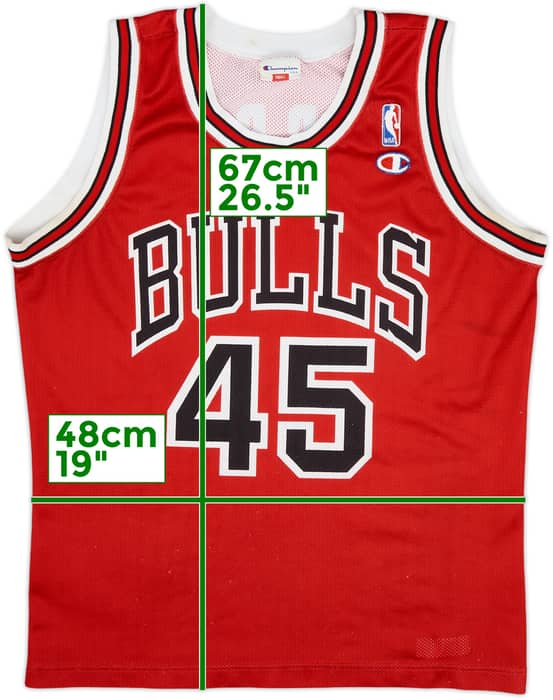 1995 Chicago Bulls Jordan #45 Champion Away Jersey - 7/10 - (S)