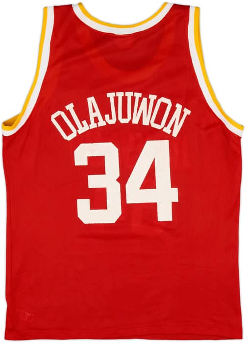 1990-95 Houston Rockets Olajuwon #34 Champion Away Jersey - 7/10 - (M)