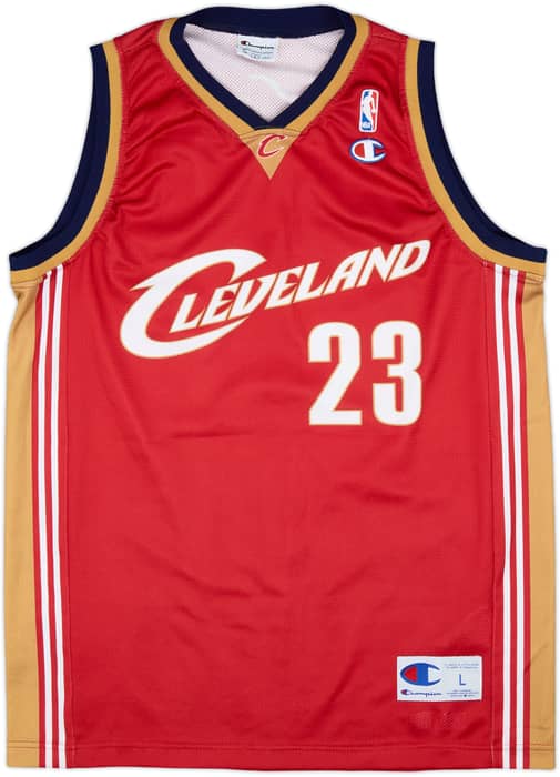 2003-10 Cleveland Cavaliers James #23 Champion Away Jersey - 9/10 - (L)