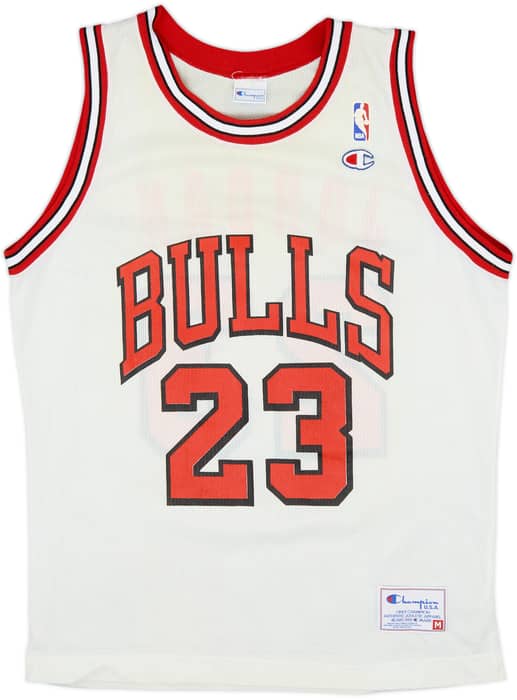 1991-93 Chicago Bulls Jordan #23 Champion Home Jersey - 9/10 - (M)