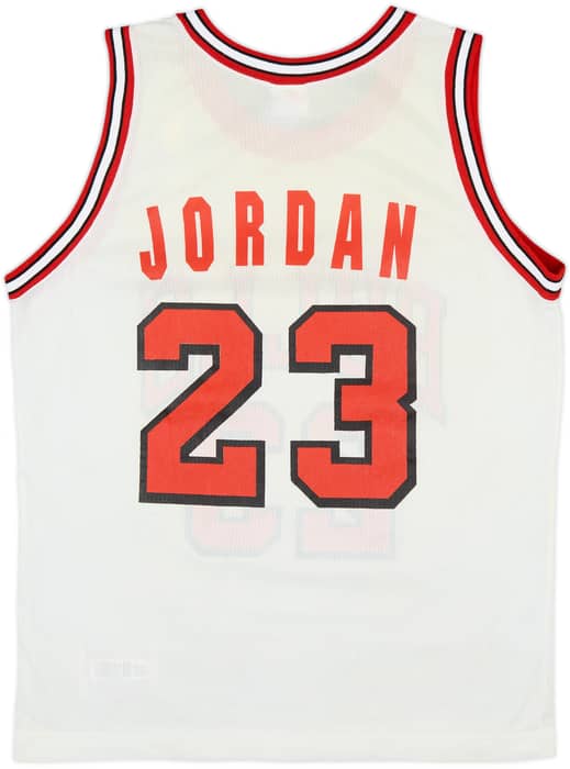1991-93 Chicago Bulls Jordan #23 Champion Home Jersey - 9/10 - (M)