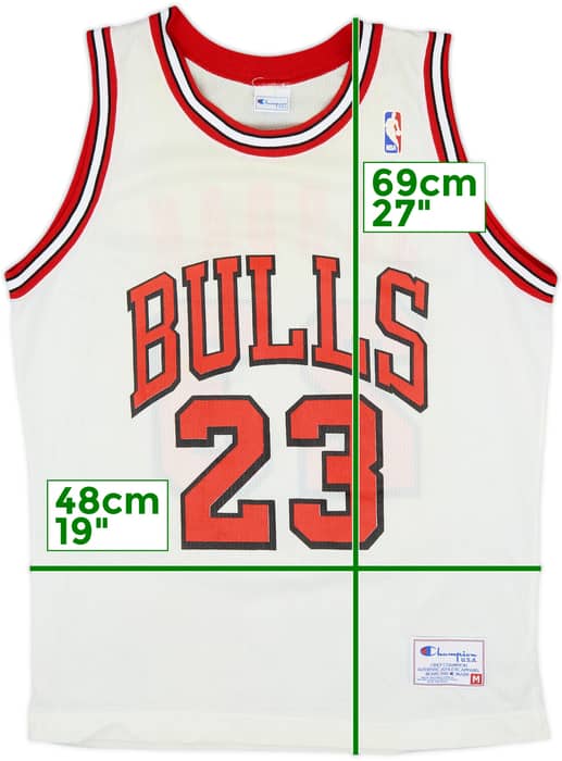 1991-93 Chicago Bulls Jordan #23 Champion Home Jersey - 9/10 - (M)
