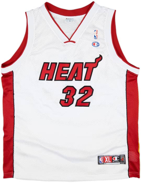 2004-07 Miami Heat O'Neal #32 Champion Authentic Home Jersey - 6/10 - (XL)