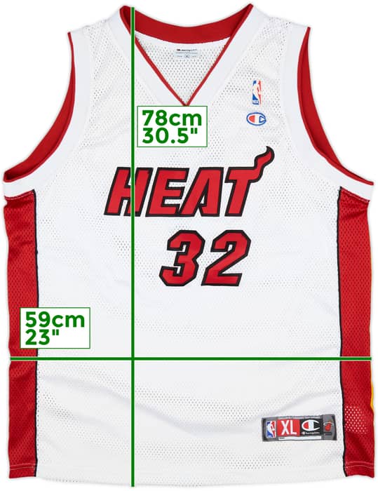 2004-07 Miami Heat O'Neal #32 Champion Authentic Home Jersey - 6/10 - (XL)