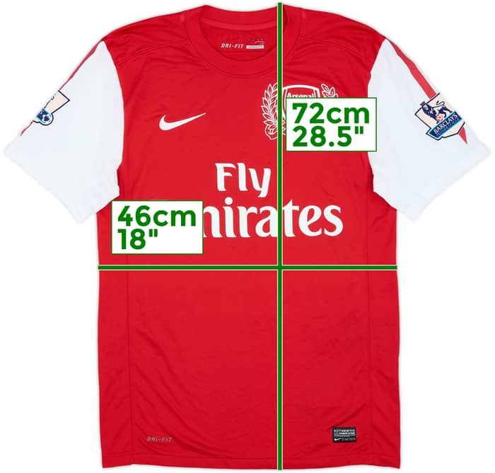 2011-12 Arsenal Home Shirt Henry #12 - 8/10 - (S)