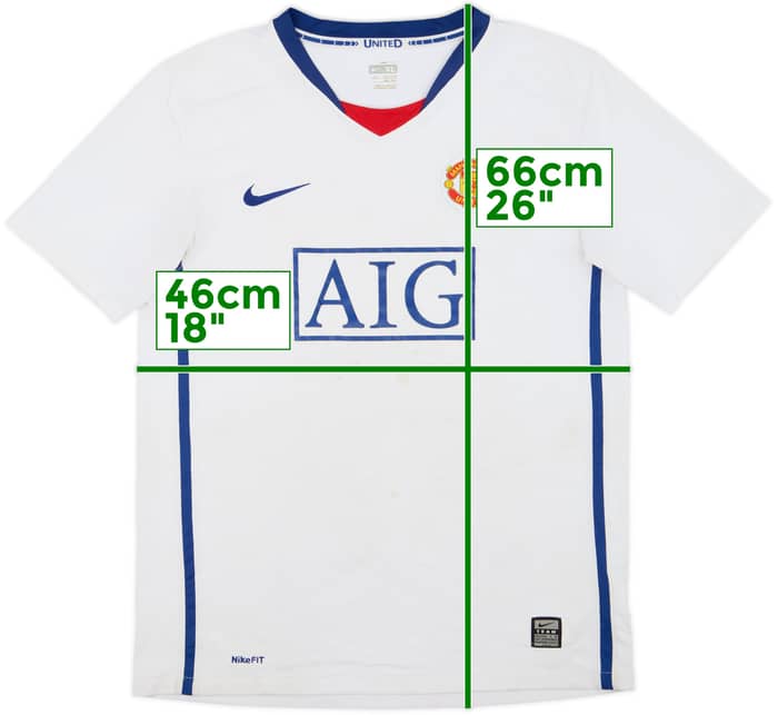 Camiseta de visitante del Manchester United 2008-10 - 4/10 - (XL.Niños)