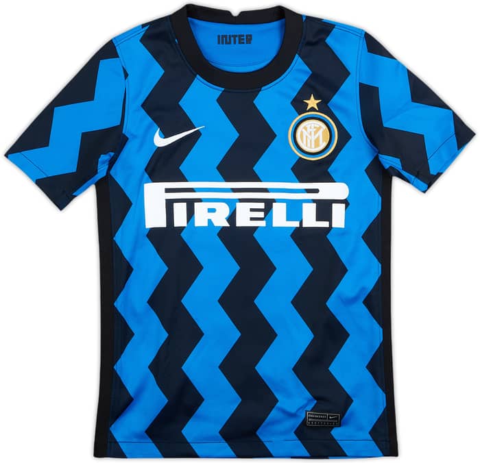 2020-21 Inter Milan Home Shirt Lukaku #9 - 8/10 - (5-6 Years)