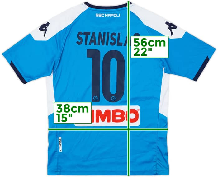 2019-20 Napoli Home Shirt Stanislao #10 - 8/10 - (S.Boys)