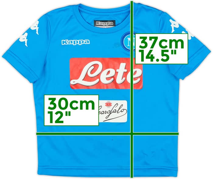 2016-17 Napoli Home Shirt - 6/10 - (3-4 Years)