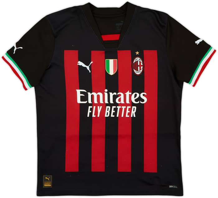 2022-23 AC Milan Home Shirt Calabria #2 - 8/10 - (M.Boys)