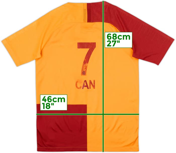 Camiseta de local del Galatasaray 2018-19 Can #7 - 5/10 - (XL.Niños)