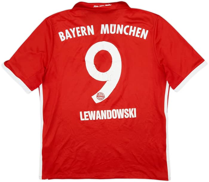 2016-17 Bayern Munich Home Shirt Lewandowski #9 - 4/10 - (XL.Boys)