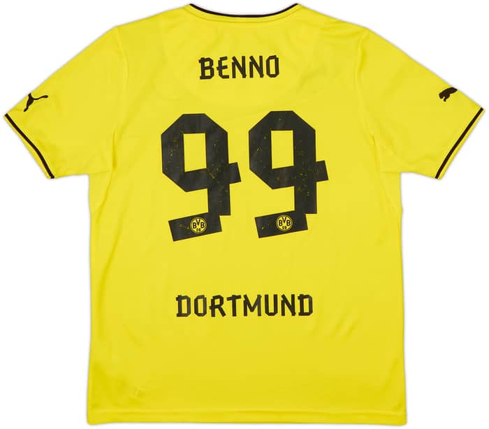 Camiseta de local de invierno del Borussia Dortmund 2013-14 Benno #99 - 8/10 - (XL.Niños)