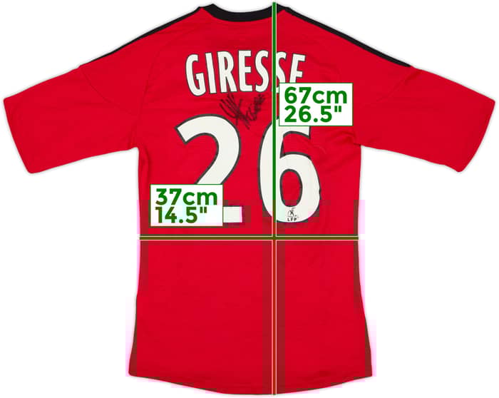 2010-11 EA Guingamp Signed Home Shirt Giresse #26 - 5/10 - (L.Boys)