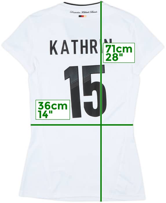 2012-13 Germany Home Shirt Kathrin #15 - 6/10 - (Women's XS)