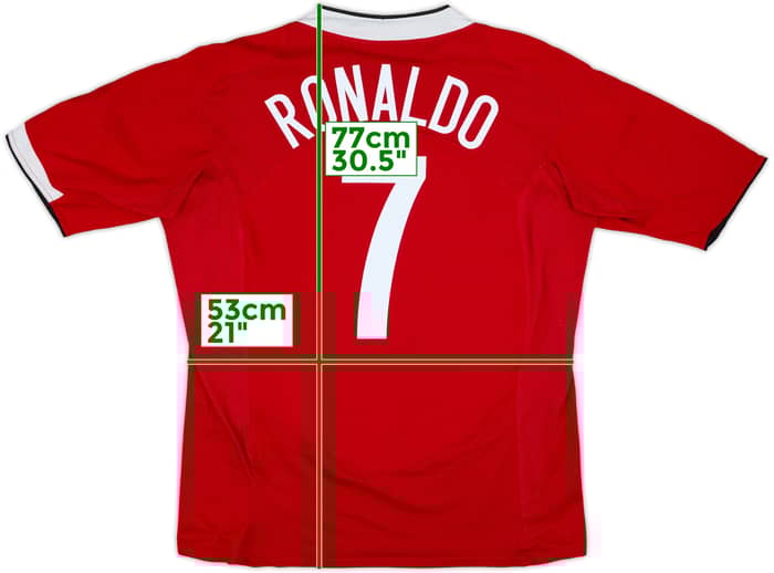 2004-06 Manchester United Home Shirt Ronaldo #7 - 7/10 - (L)