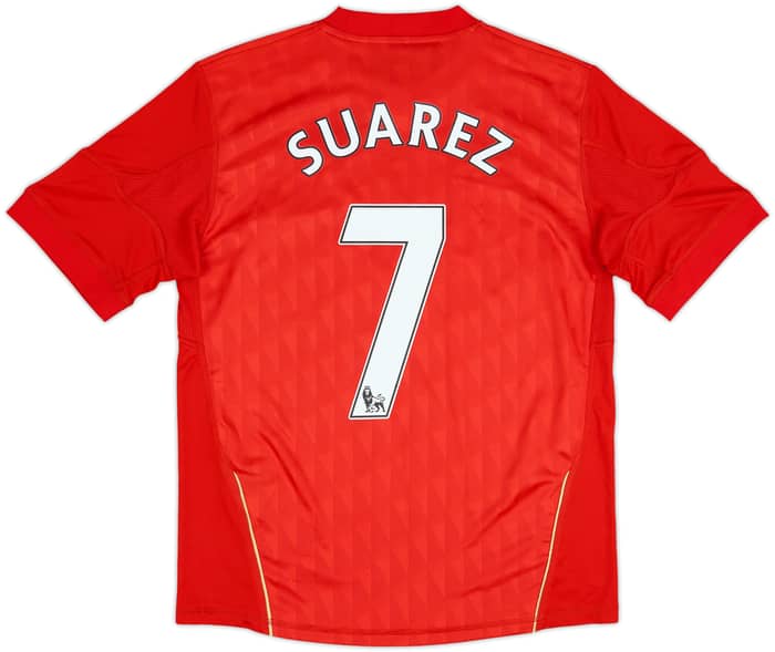 2010-12 Liverpool Home Shirt Suarez #7 - 8/10 - (L.Boys)