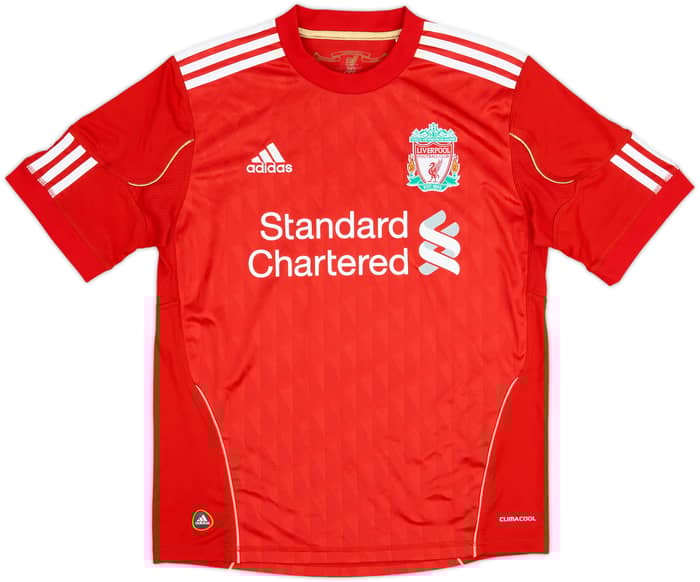 2010-12 Liverpool Home Shirt Suarez #7 - 8/10 - (L.Boys)