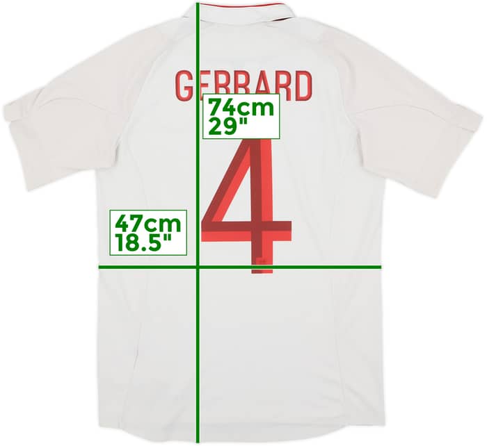 2012-13 Inglaterra Camiseta Local Gerrard #4 - 5/10 - (M)
