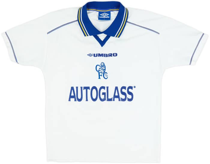 1998-00 Chelsea Away Shirt Zola #25 - 8/10 - (Y)