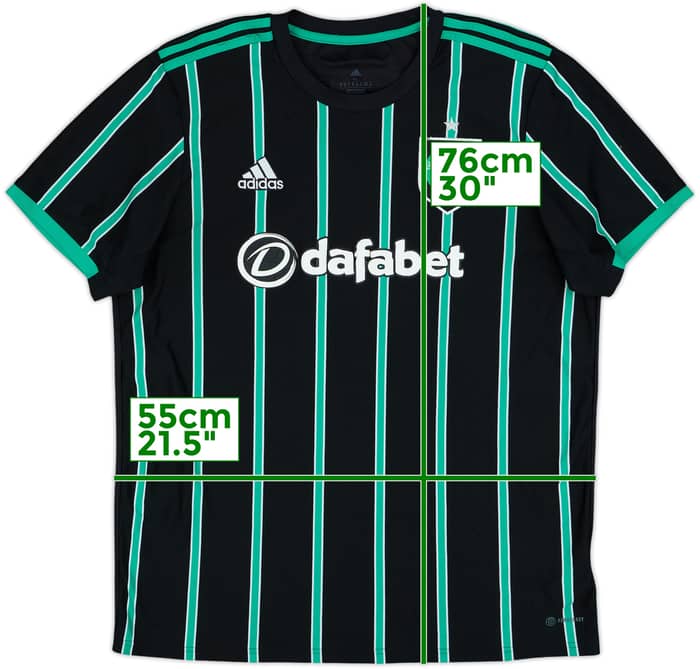 2022-23 Celtic Away Shirt - 4/10 - (XL)