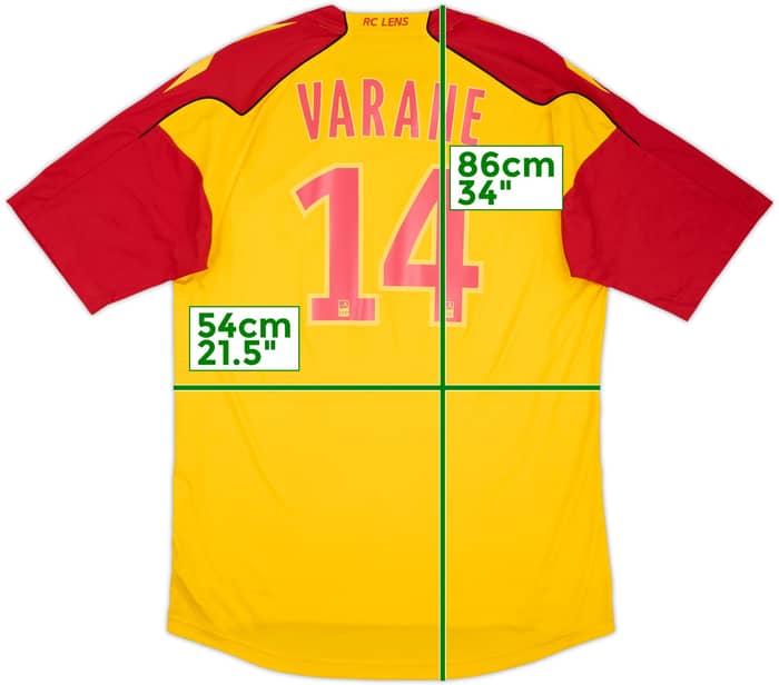 2010-11 Lens Home Shirt Varane #14 - 7/10 - (XL)