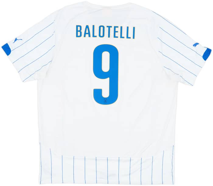 2014-15 Italy Away Shirt Balotelli #9 - 8/10 - (XXL)