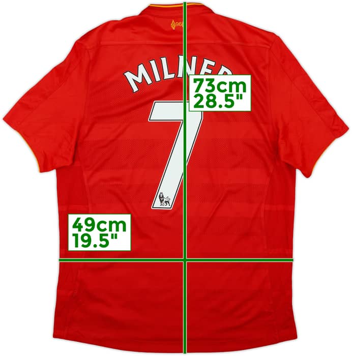2016-17 Liverpool Home Shirt Milner #7 - 6/10 - (M)