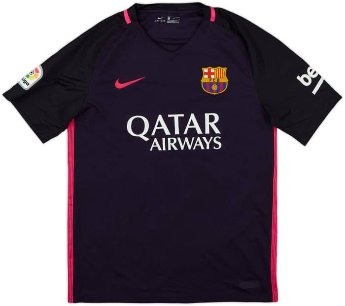 2016-17 Barcelona Away Shirt Suarez #9 - 8/10 - (M)