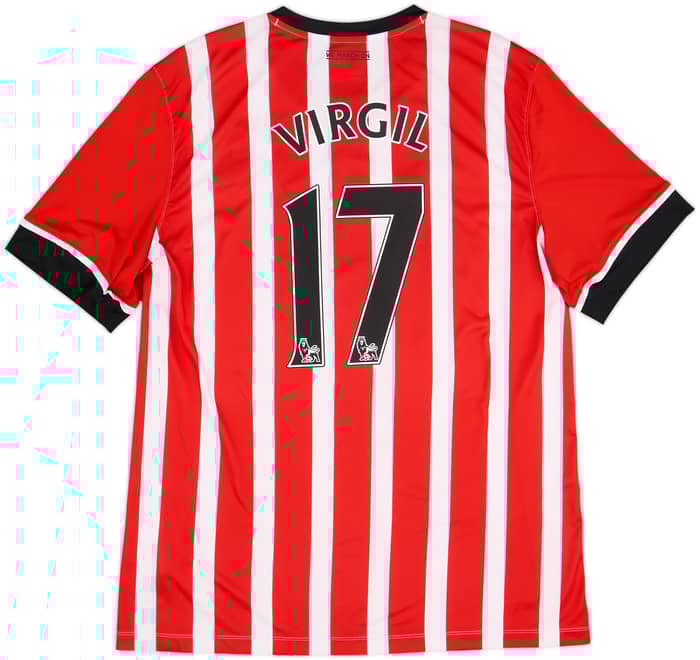 2016-17 Southampton Home Shirt Virgil #17 - 6/10 - (XXL)