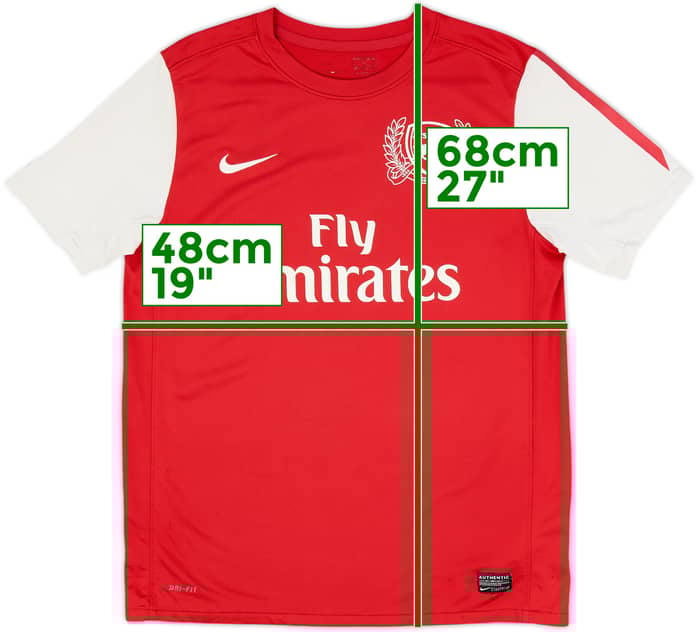 2011-12 Arsenal Home Shirt - 8/10 - (XL.Boys)
