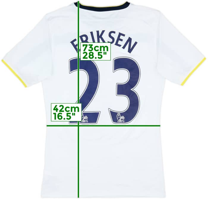 2014-15 Tottenham Home Shirt Eriksen #23 - 6/10 - (S)