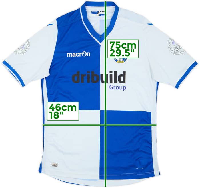 2016-17 Bristol Rovers Home Shirt #19 - 8/10 - (L)