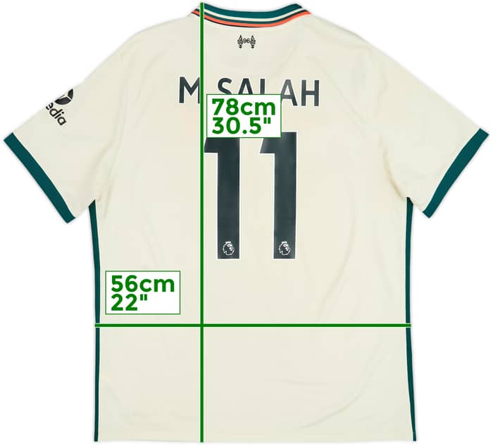 Camiseta de visitante del Liverpool 2021-22 M.Salah #11 - 7/10 - (XL)