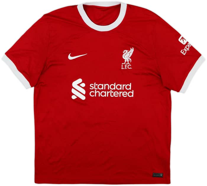 2023-24 Liverpool Home Shirt Virgil #4 - 7/10 - (L)
