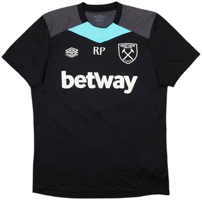 2021-22 West Ham Staff Issue Umbro Training Shirt 'RP' - 8/10 - (L)