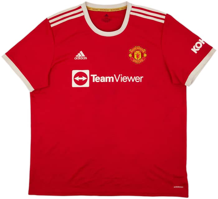 2021-22 Manchester United Home Shirt - 5/10 - (XXL)