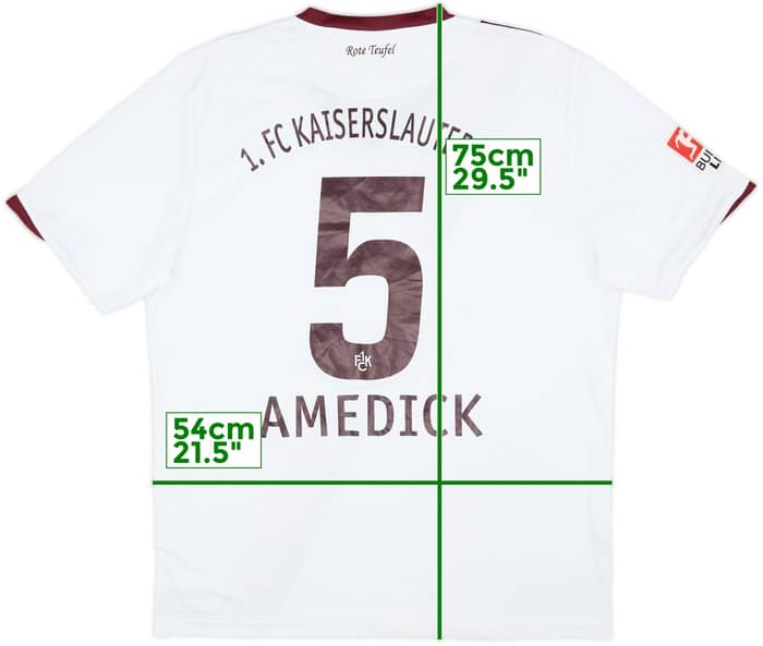 2010-11 Kaiserslautern Away Shirt Amedick #5 - 6/10 - (XL)