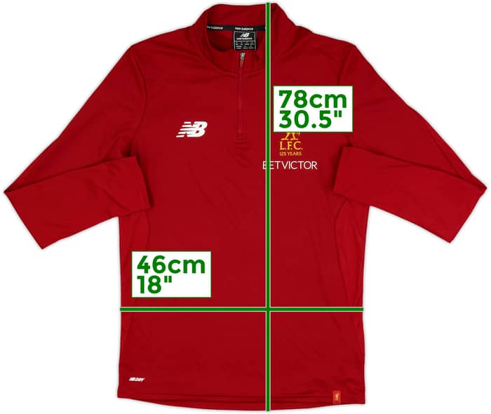 2017-18 Liverpool New Balance 1/4 Zip Drill Top - 10/10 - (S)