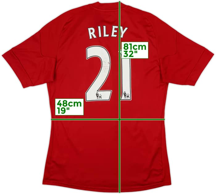 2010-11 Stoke City Home Shirt Riley #21 - 6/10 - (M)