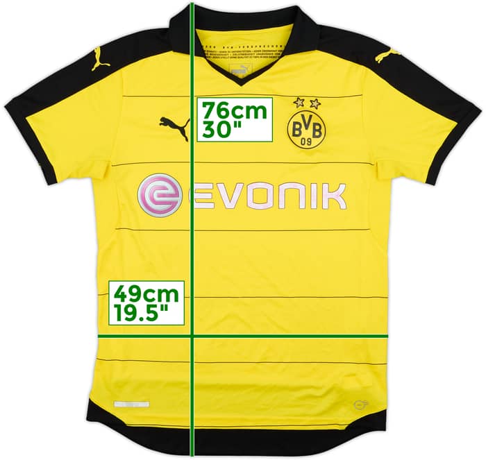 2015-16 Borussia Dortmund Home Shirt - 5/10 - (M)