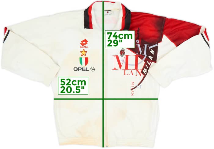 1993-94 AC Milan Lotto Track Jacket - 5/10 - (M)