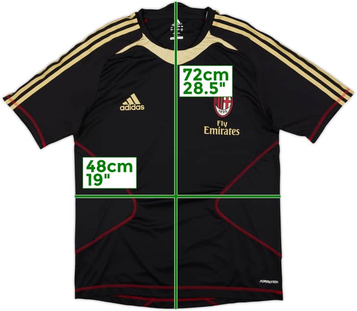 2010-11 AC Milan adidas Formotion Training Shirt - 9/10 - (M)