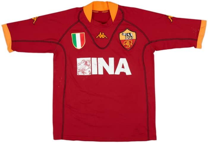 2001-02 Roma Home Shirt - 5/10 - (M)