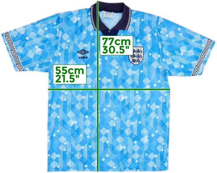 1990-92 England Third Shirt - 6/10 - (M)